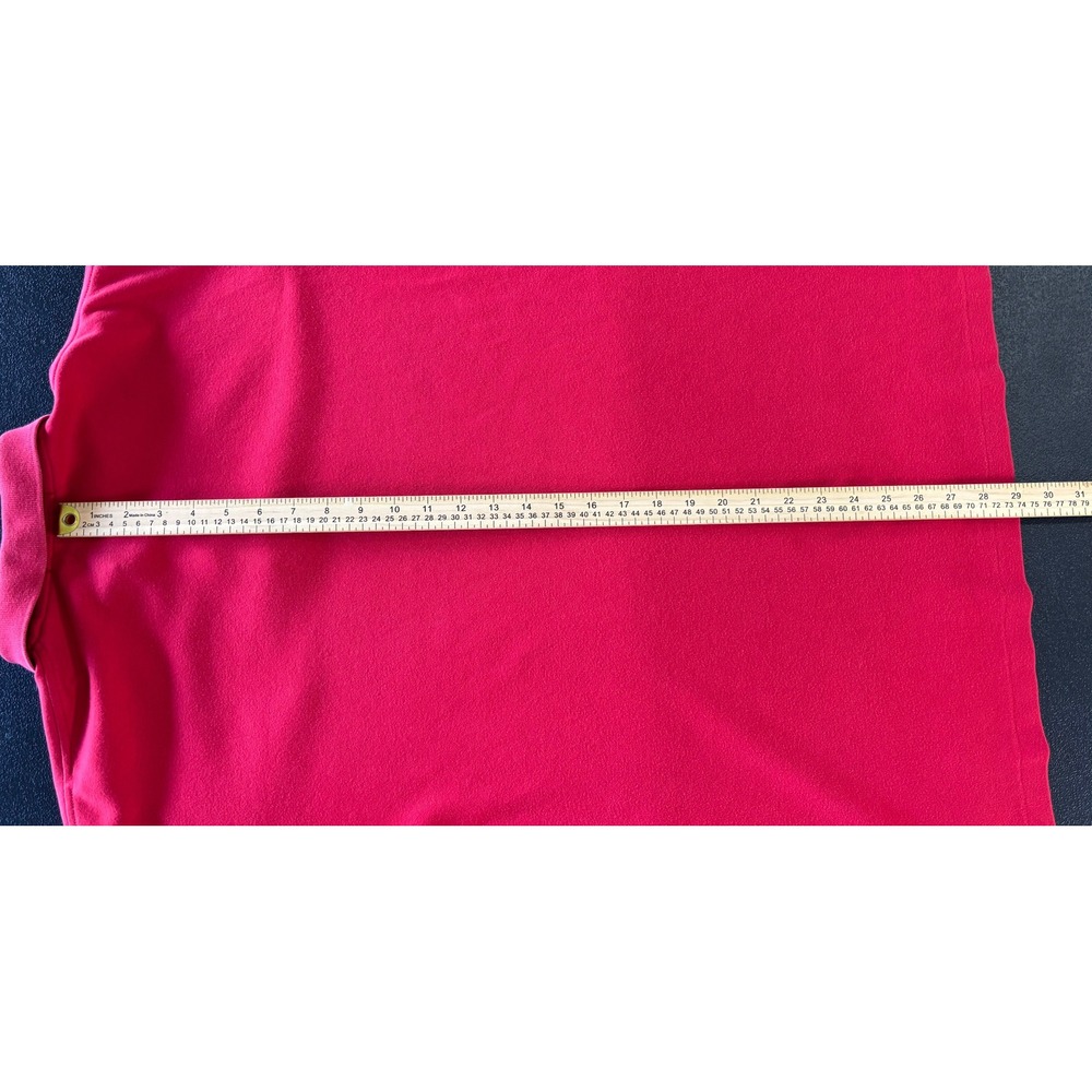 Polo Ralph Lauren Mens Large Red Short Sleeve Cotton Pique Pony Logo Polo Shirt - Picture 4 of 7